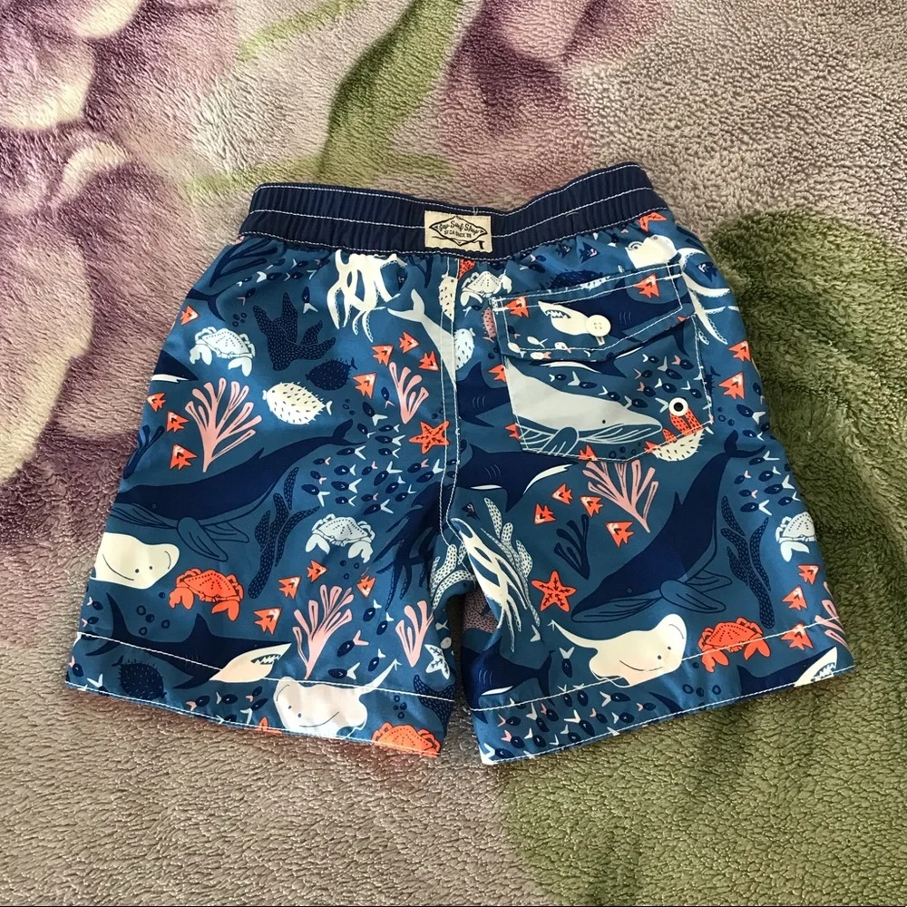 Baby Gap Ocean Life Print Swimming Trunks